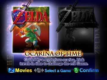 Legend of Zelda, The - Ocarina of Time & Master Quest screen shot title